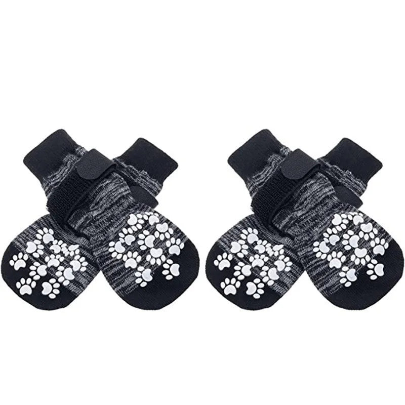 4-Piece Waterproof Anti-Slip Dog Socks for Dogs & Cats