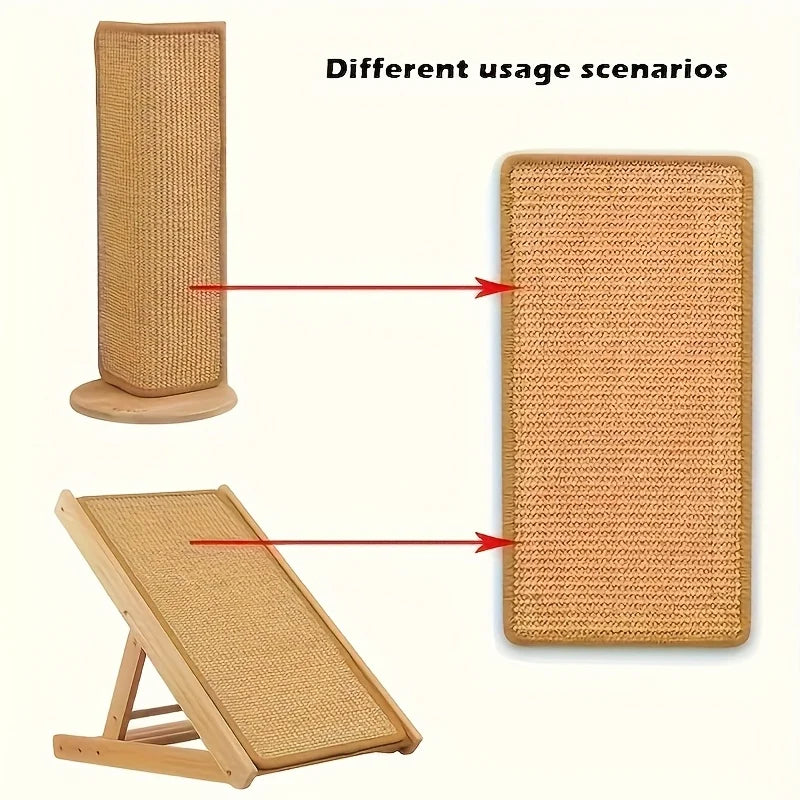Sturdy Sisal Cat Scratching Post, Sofa-Safe Nail Care Scratcher
