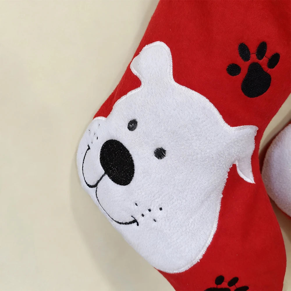 Fleece Christmas Pet Stocking, Dog & Cat Holiday Gift