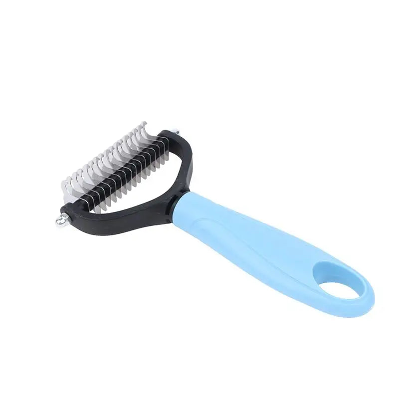 2-in-1 Pet Dematting and Deshedding Brush