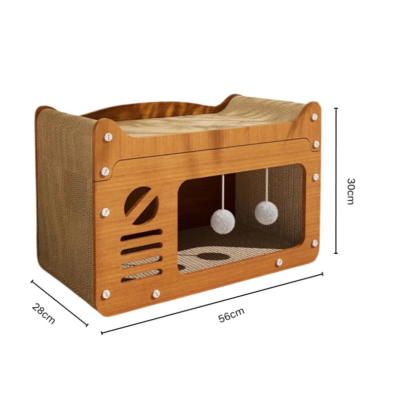 2-in-1 Vertical & Horizontal Cat Scratching Post and Scratch Board