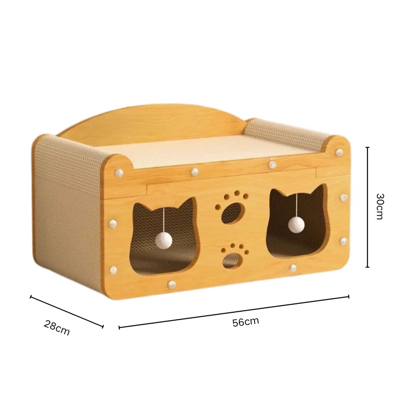 2-in-1 Vertical & Horizontal Cat Scratching Post and Scratch Board