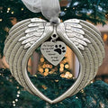Angel Wing Pet Memorial Christmas Ornament, Dog & Cat Loss Gift