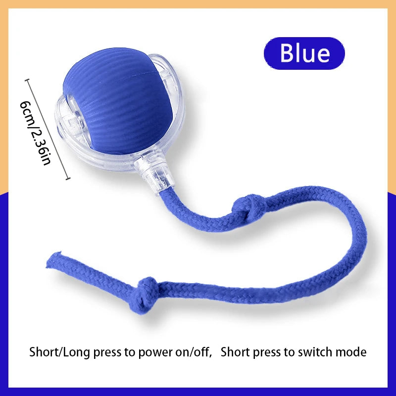 Automatic Moving Bouncing Ball Toy for Dogs, USB Rechargeable Play
