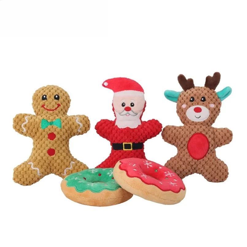 Christmas Plush Squeaky Pet Toy