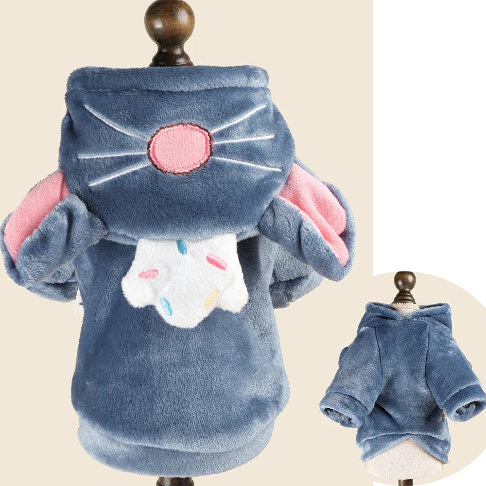 Funny Halloween Fleece Cosplay Costume for Small Dogs