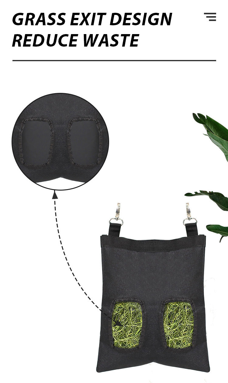Hanging Rabbit Hay Bag Feeder for Bunnies, Guinea Pigs & Chinchillas