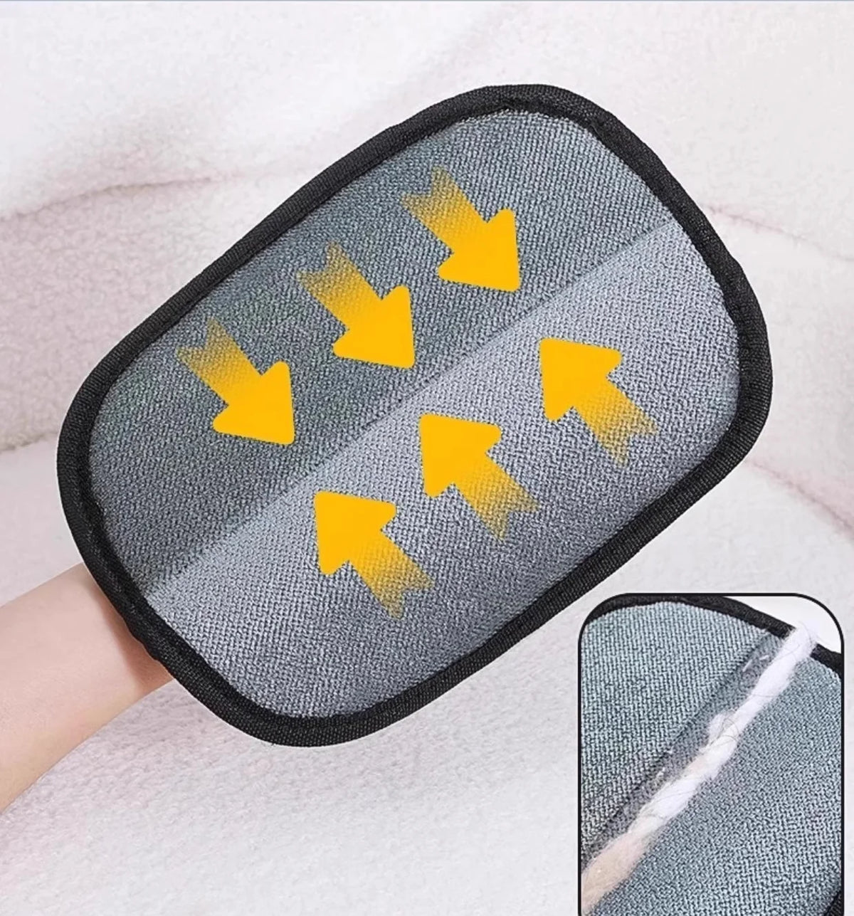 Reusable Pet Hair Remover Brush Glove, Lint Cleaner for Sofa & Clothes