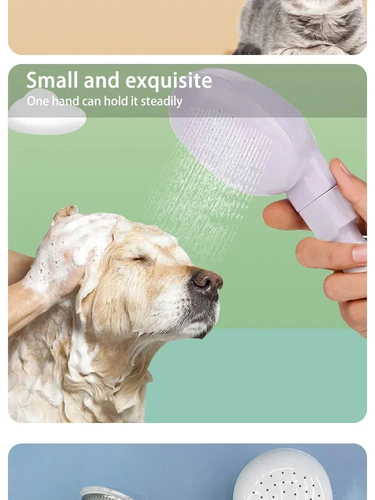 Pet Shower Sprayer Head for Dog and Cat Bathing, Garden Hose Fit
