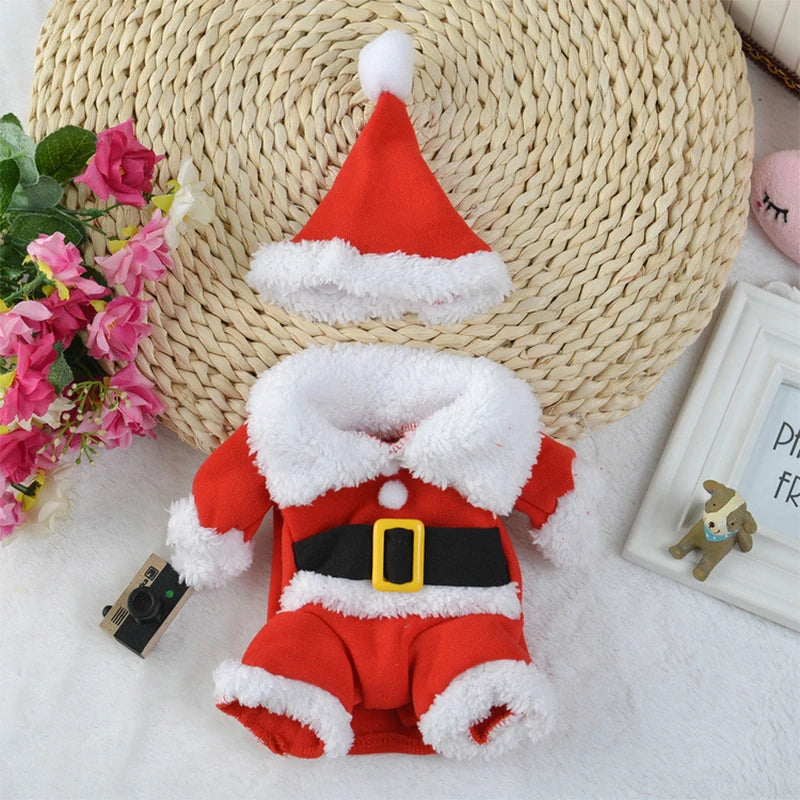 Dog Santa Claus Christmas Costume for Small Dogs & Cats