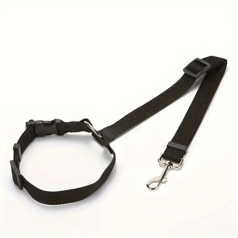 Adjustable Dog & Cat Car Headrest Seat Belt Restraint for Safe Rides