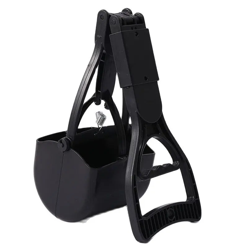 Heavy-Duty Dog Poop Scooper Jaw Clamp, Long-Handle Waste Picker