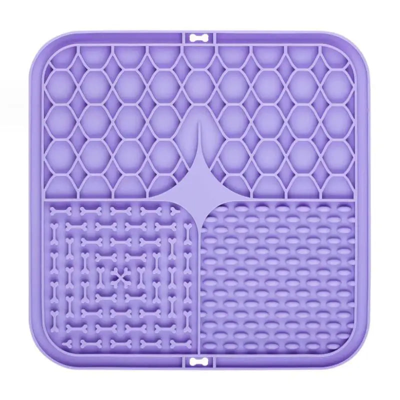 Silicone Suction Lick Mat for Dogs, Slow Feeder Bath Distraction Pad