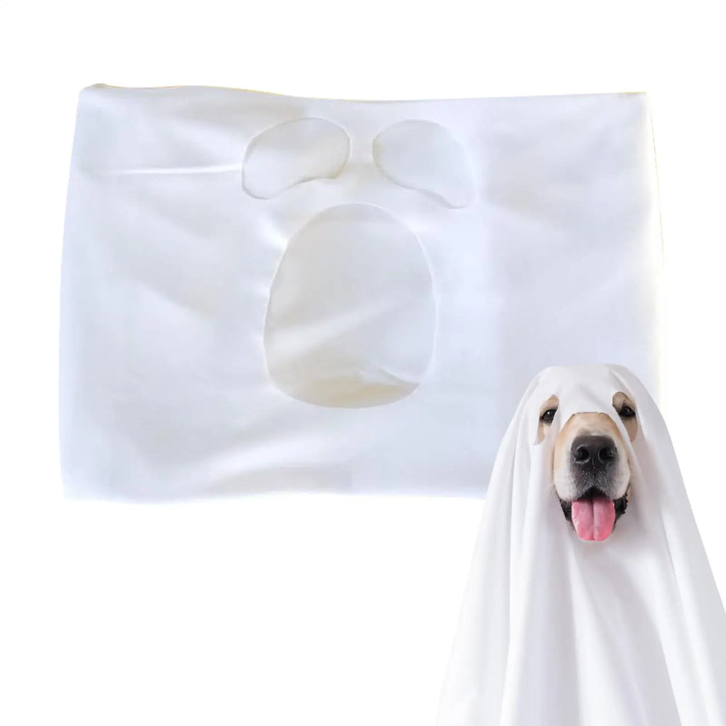Dog Ghost Halloween Costume Cosplay Party Outfit for Pets