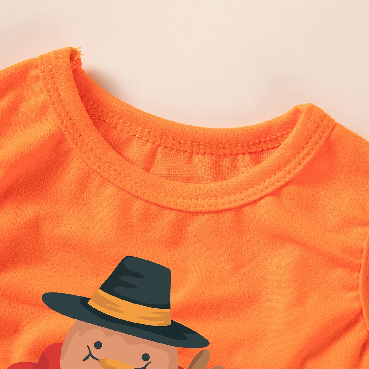 Fall Thanksgiving Pumpkin Print Dog Dress for Small & Medium Dogs
