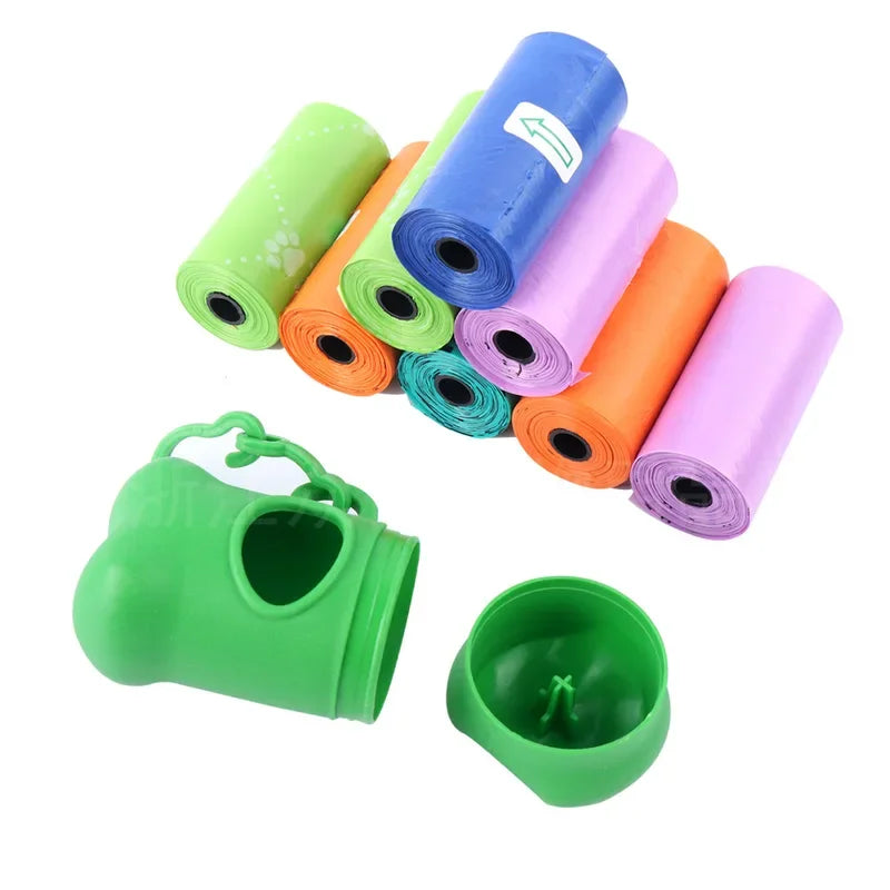 Bone Shaped Dog Poop Bag Holder Dispenser with Leash Clip