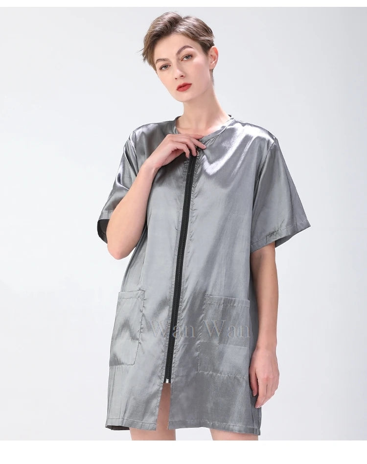 Anti-Hair Pet Grooming Smock, Waterproof Groomer Apron Uniform