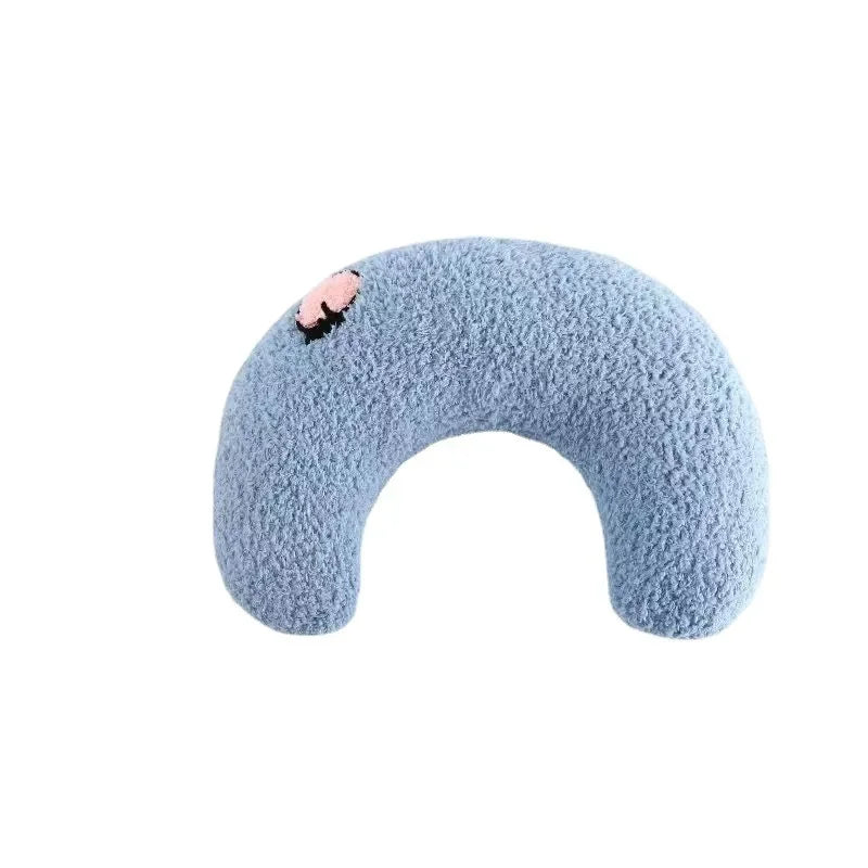 Calming Half-Donut Cuddler Pillow for Cats, Ultra Soft Plush