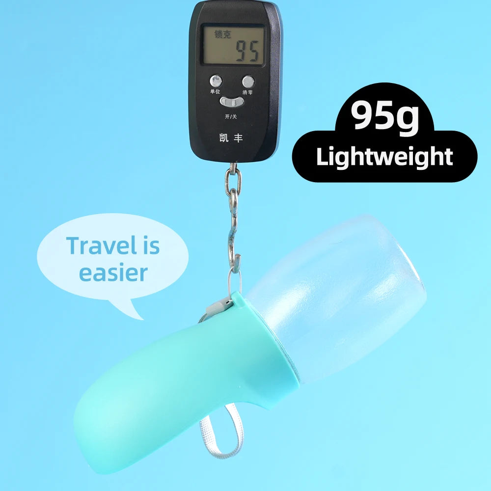 Portable Dog Water Bottle with Drinking Bowl for Walks & Hikes