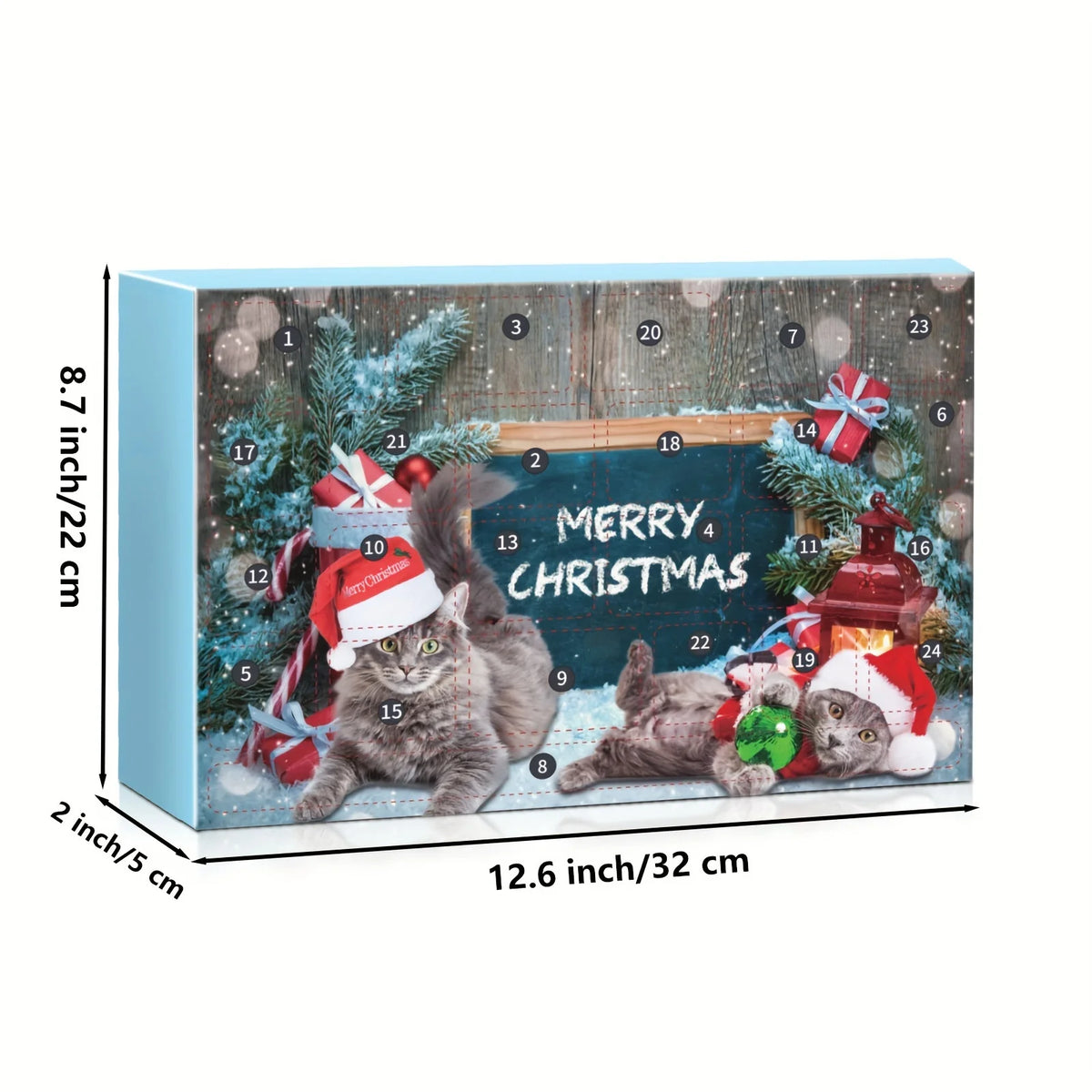 Cat Advent Calendar 2026, Christmas Cat Toy Set with Rope Toys