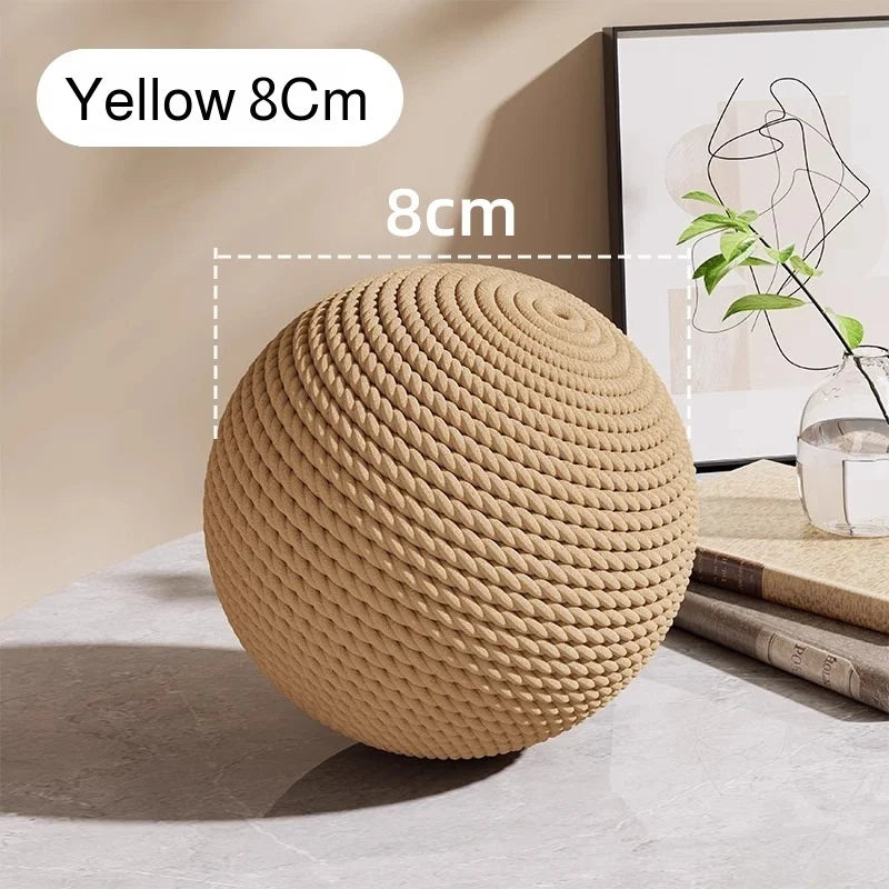 Interactive Sisal Cat Scratching Ball Toy Anti-Bite Teeth Cleaning