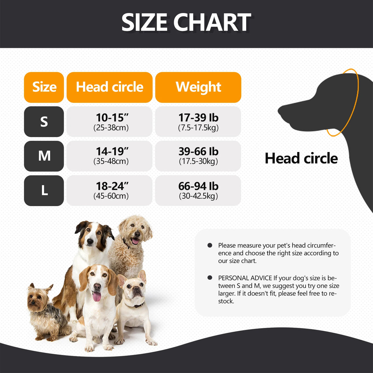 Adjustable Dog Calming Ear Wrap, Soft Noise-Reducing Anxiety Hood