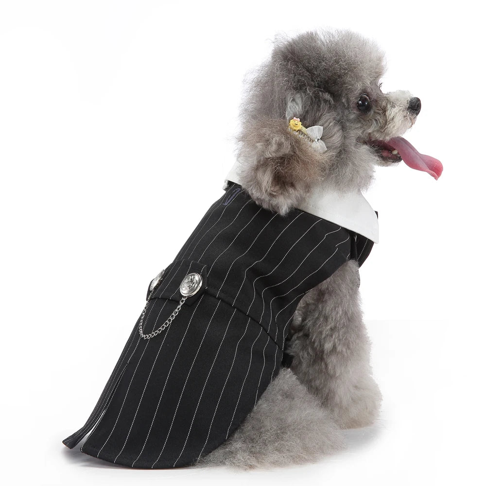 Dog Tuxedo Formal Suit, Christmas & Halloween Party Costume