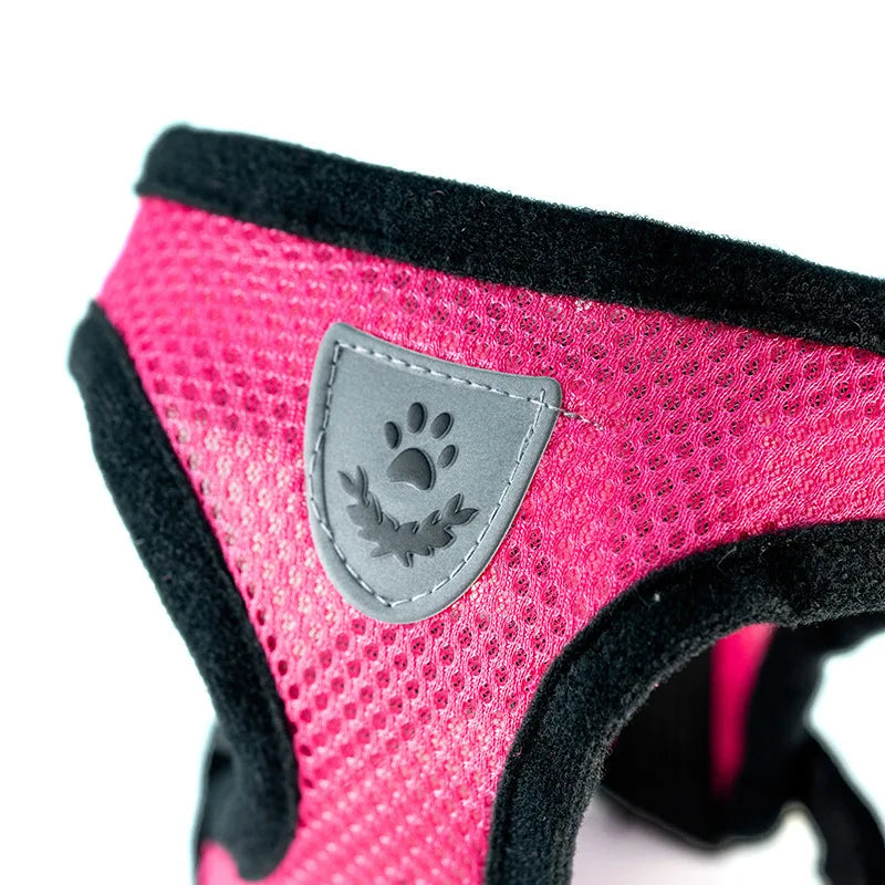 Breathable Dog Chest Harness with Leash – Summer Mesh Vest Set