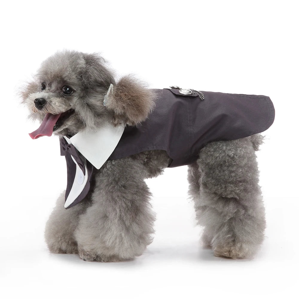 Dog Tuxedo Formal Suit, Christmas & Halloween Party Costume