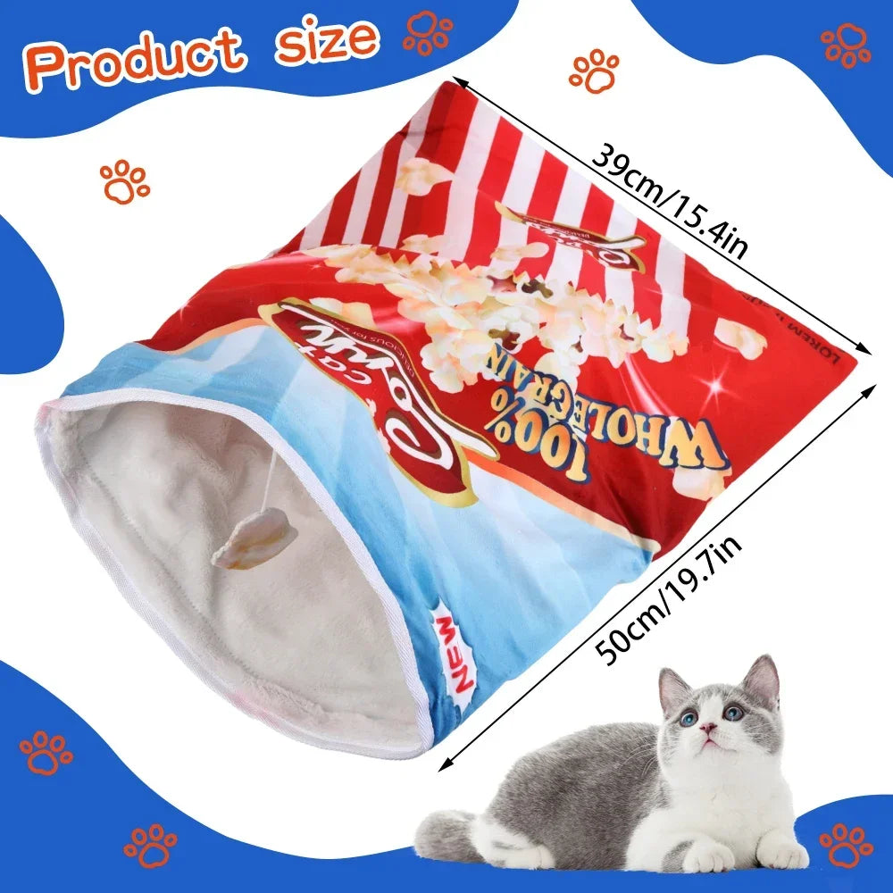 Halloween Print Collapsible Cat Tunnel Toy for Kittens