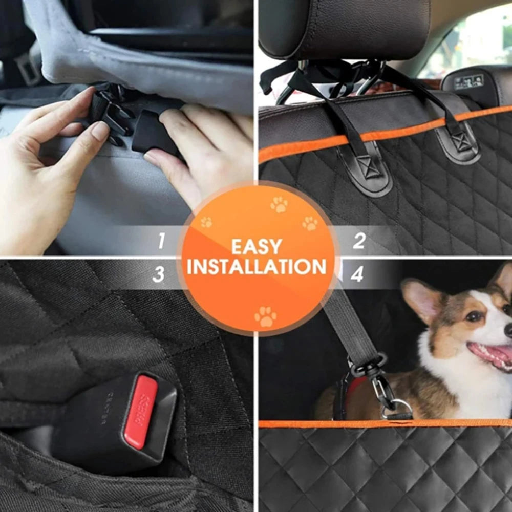 Waterproof Scratch-Resistant Dog Car Seat Hammock Cover