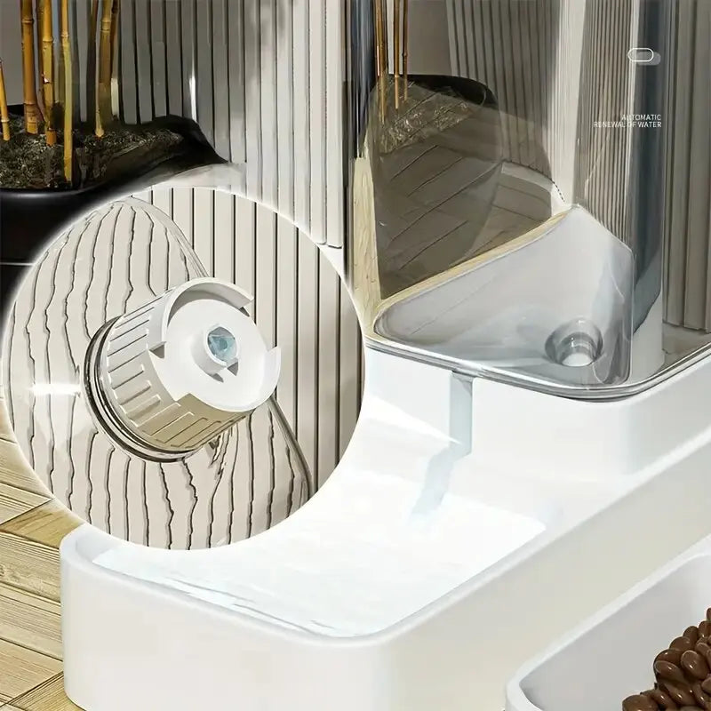 Gravity Pet Food and Water Dispenser Set for Dogs and Cats