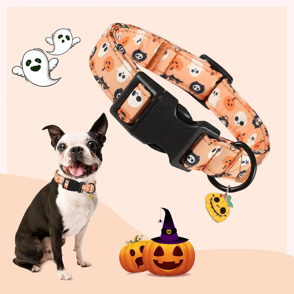 Halloween Pet Neck Ruff Collar, Costume Accessory for Dogs & Cats