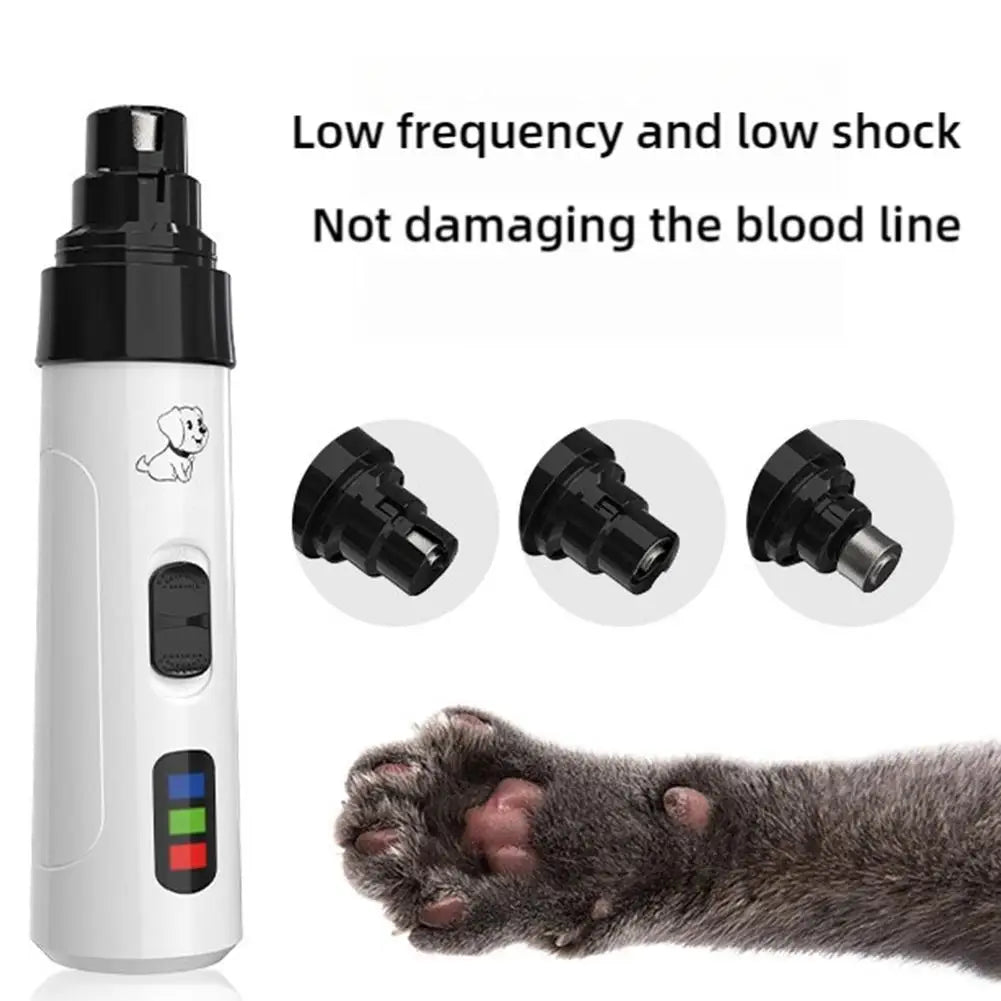 Painless Electric Dog Nail Grinder, USB Rechargeable Trimmer