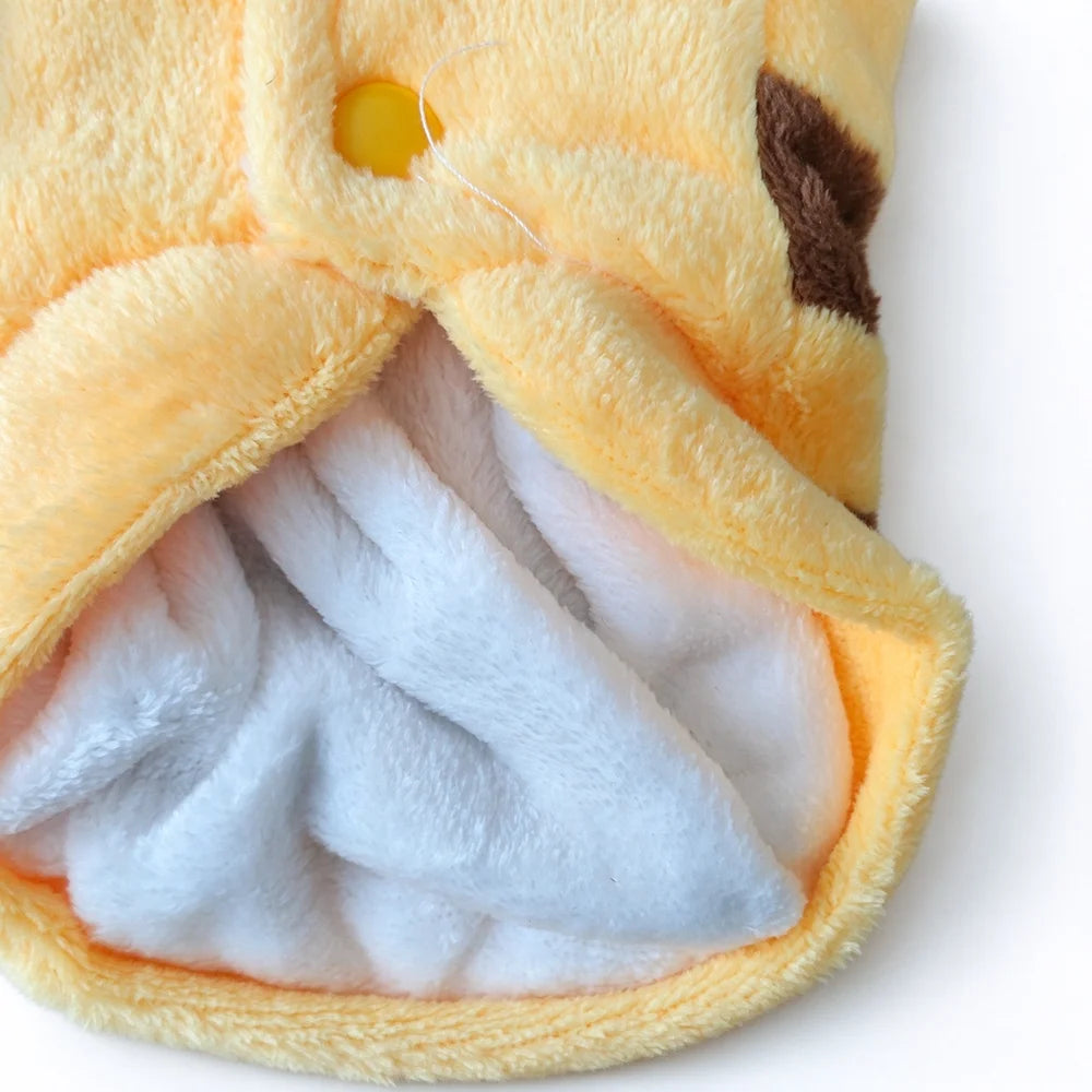 Warm Fleece Dog Hoodie for Small & Medium Dogs, XS-5XL