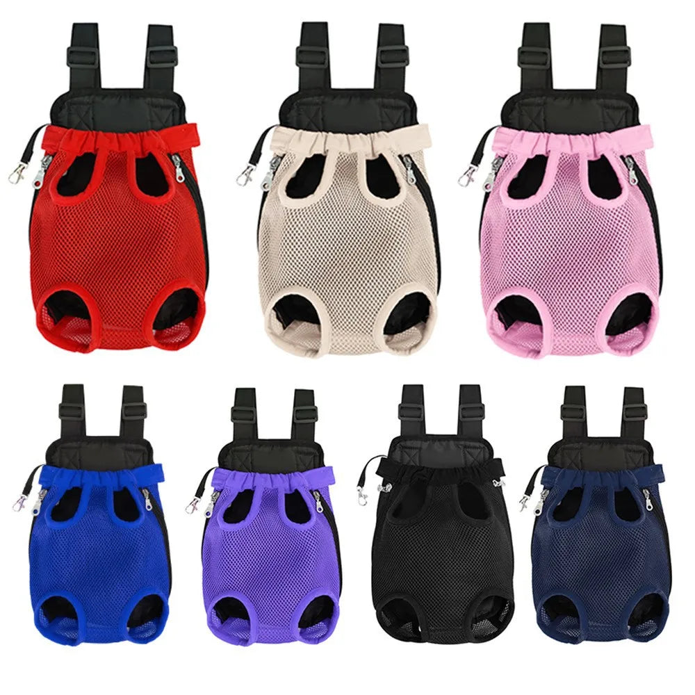 Double-Shoulder Pet Carrier Bag, Breathable Travel Backpack
