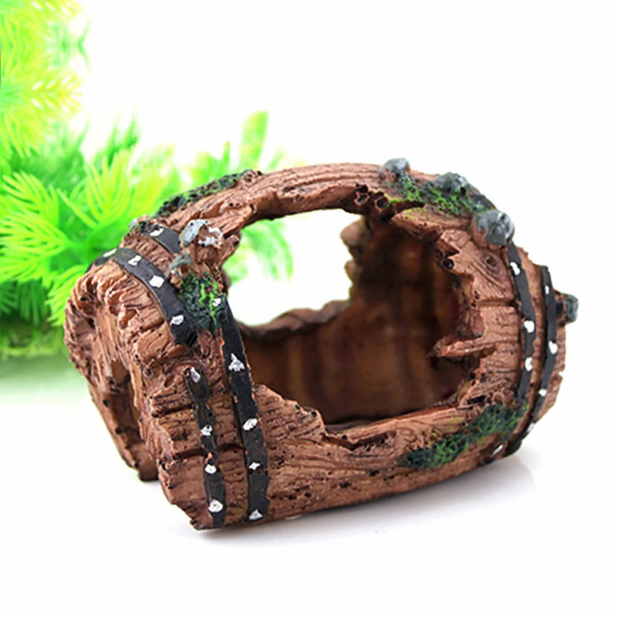 Aquarium Hollow Log Tree Tunnel Cave, Fish Tank Hideout Decoration