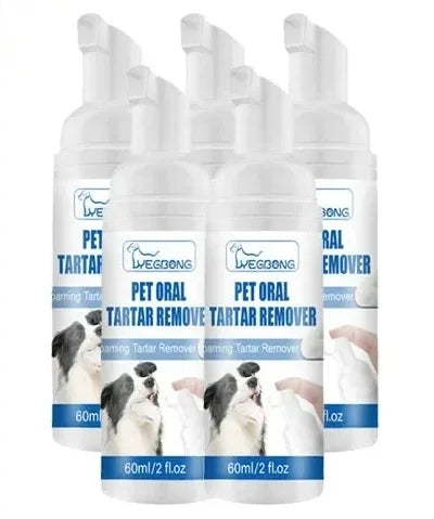 Natural Tartar Remover Foam for Dogs & Cats, Plaque & Fresh Breath