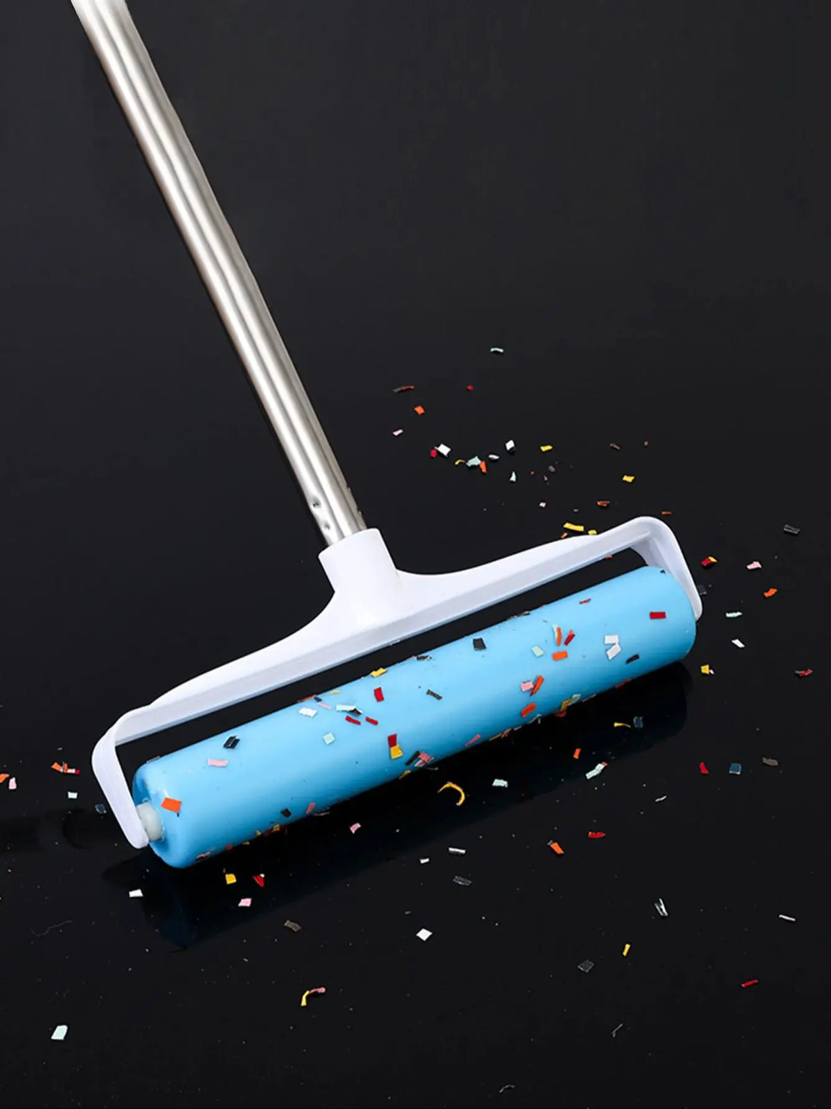 Reusable Pet Hair Lint Roller with Extendable Handle for Floors & Beds