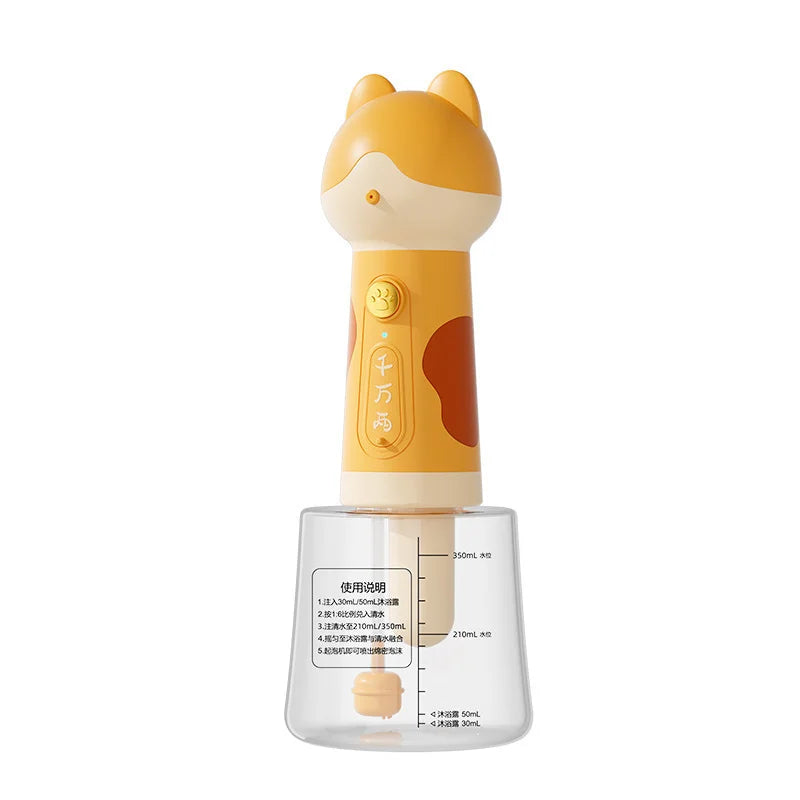 Electric Pet Bath Foam Maker, Dog Cat Shampoo Dilution Bottle