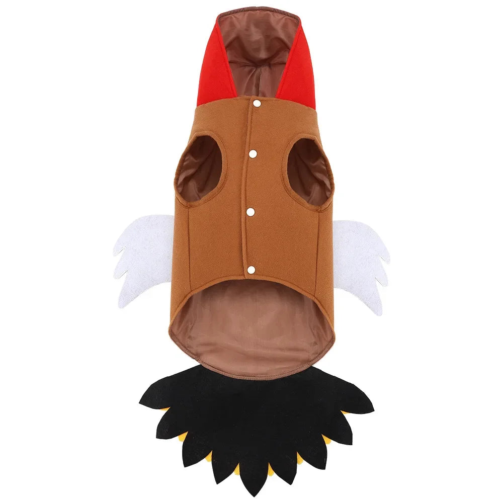 Thanksgiving Turkey Dog Costume for Small, Medium & Large Dogs