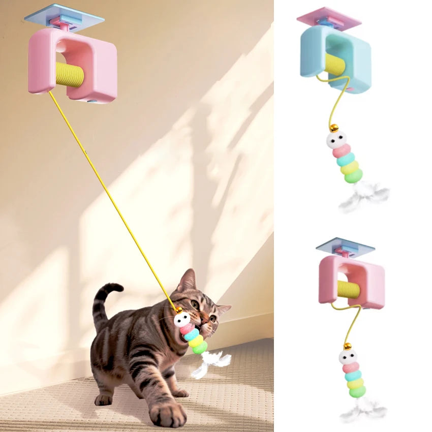 Interactive Hanging Door Cat Toy Rechargeable Electric Flying Bird