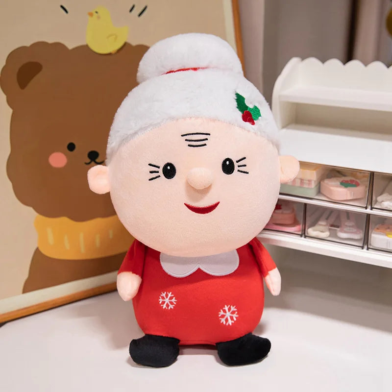Christmas Tree & Gingerbread Plush Doll, Holiday Stuffed Toy Gift