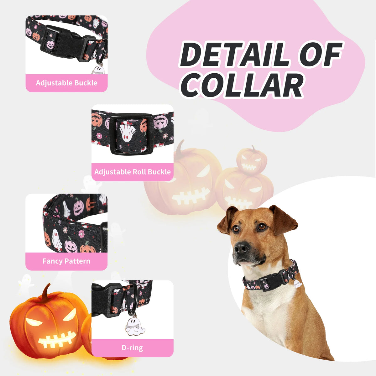 Halloween Pet Neck Ruff Collar, Costume Accessory for Dogs & Cats