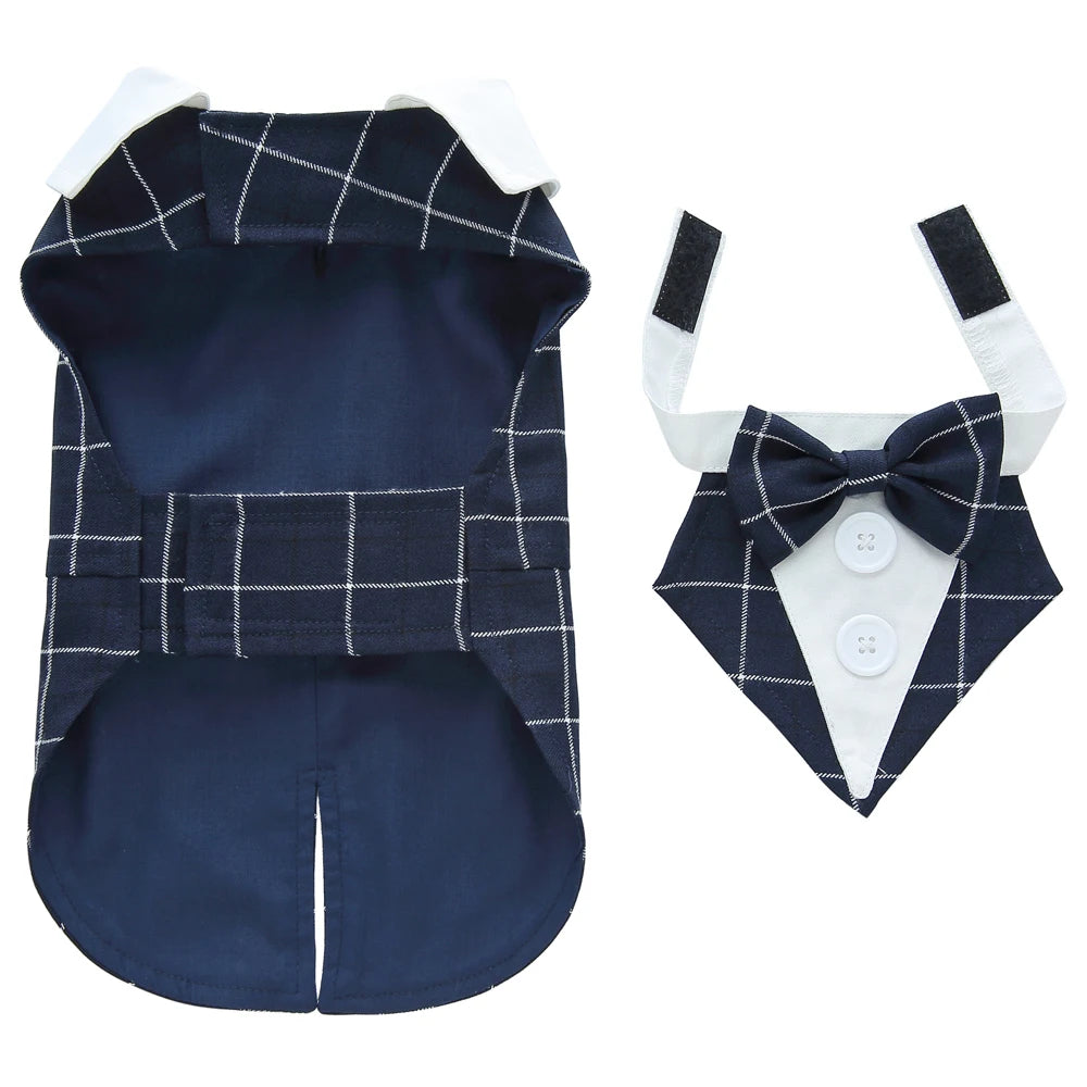 Dog Tuxedo Formal Suit, Christmas & Halloween Party Costume