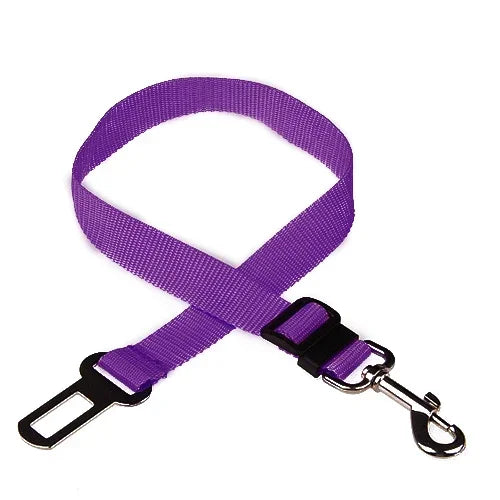 Adjustable Pet Car Seat Belt – Dog & Cat Safety Harness Lead Clip
