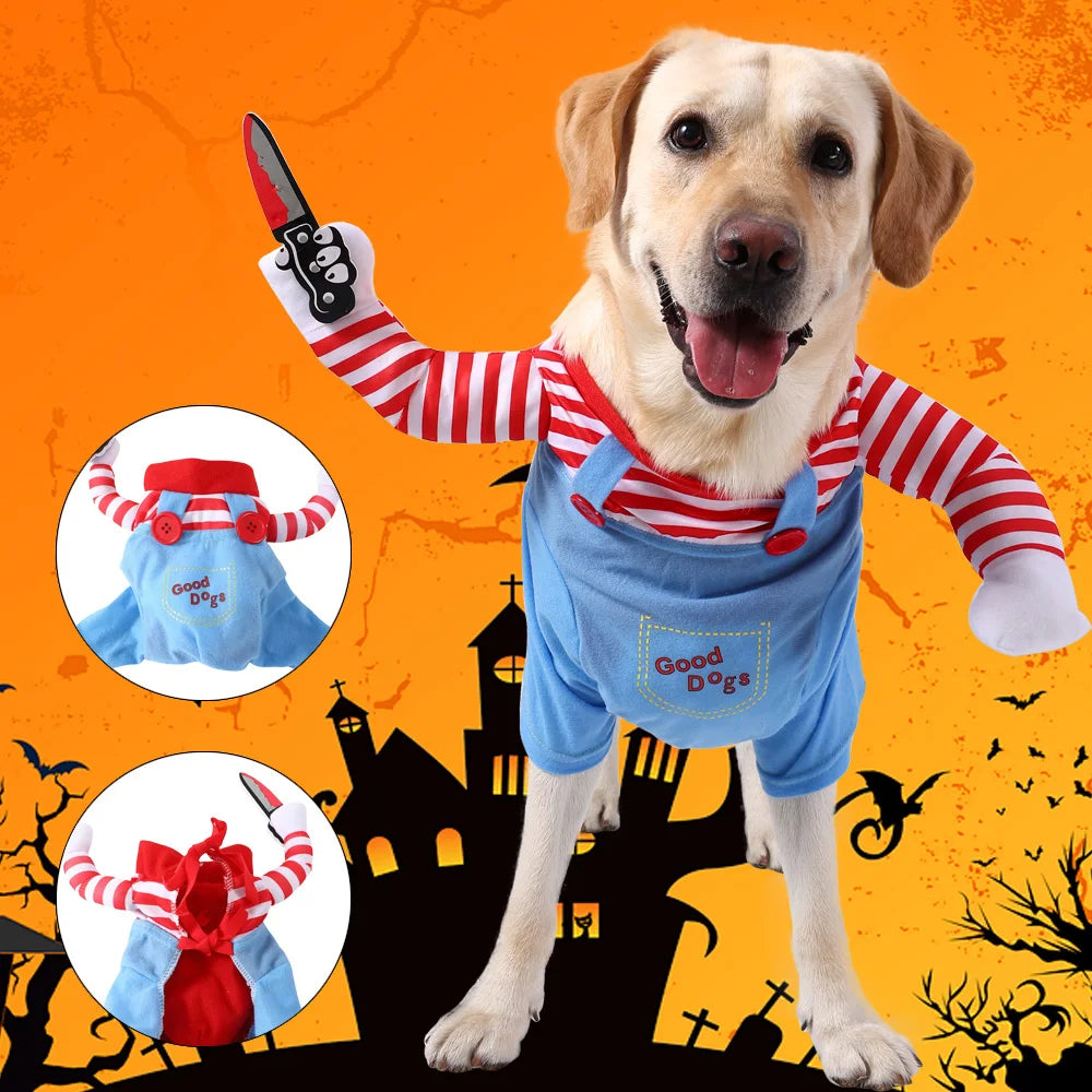 Funny Halloween Dog Costume Jacket for Small, Medium & Large Dogs