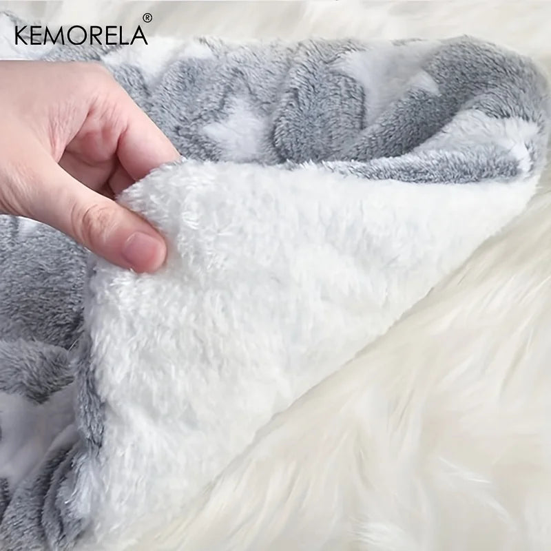 2-Pack Paw Print Small Pet Bed Mats