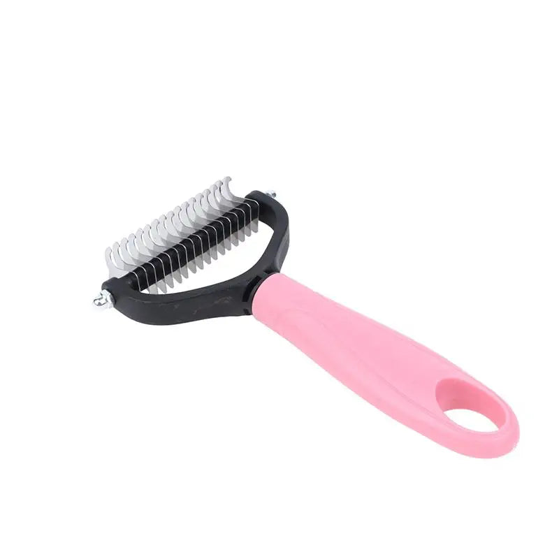 2-in-1 Pet Dematting and Deshedding Brush