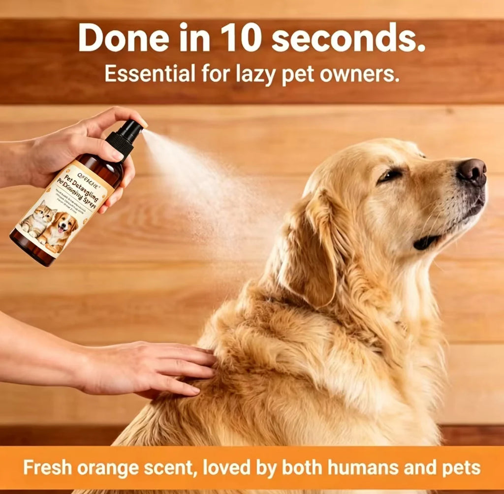 Pet Detangling Spray, Leave-In Conditioner for Dogs & Cats, 50ml